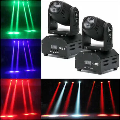 £99.99 • Buy 2PCS Stage Lighting RGBW LED Moving Head DMX DJ Club Beam Party Disco Spot Light