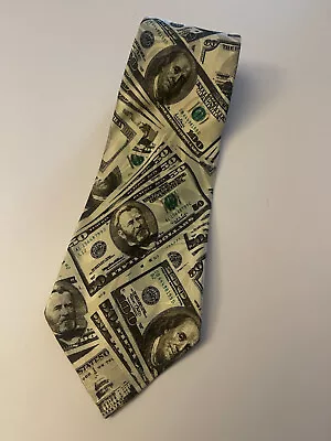 Steven Harris Men's Neckties  Money Presidents USA Dollars • $14.99