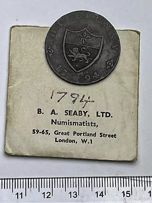 1794 Copper Condor Token - Duke Of Lancaster - Old B.A. SEABY Envelope (D825) • £39