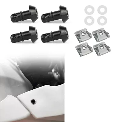 1/4 Turn Quick Release Universal Fairing Bolts Studs Fit For Honda Yamaha Black • $9.93