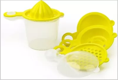 DIVCHI Lemon Squeezer Manual Citrus Fruit Juicer BPA-Free Anti-Slip Hand Press • £5.09