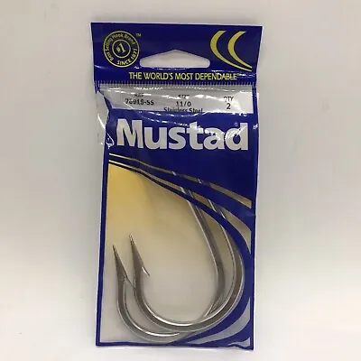 Mustad 7691S Big Game Southern And Tuna Stainless Steel Forged Fishing Hook 11/0 • $25