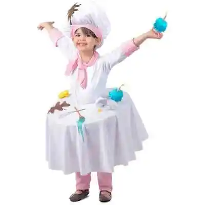 $31.99 • Buy Messy Baker Table Top Costume Kid Size Small Shirt Table Top Cupcakes NEW