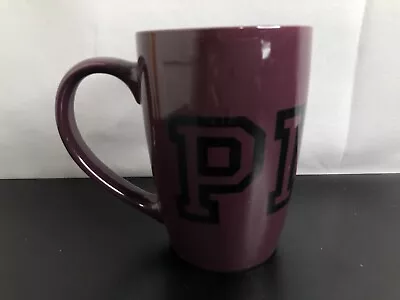 Victoria’s Secret PINK Coffee Cup Mug Dark Purple Black Bold Logo 17 Oz • $21.24