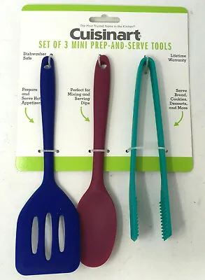 Cuisinart Mini Prep And Serve Tools (CTG-00-3MPT) - 3-Piece Silicone Spatula Set • $6.99