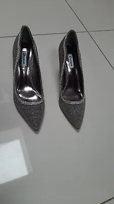 £10 • Buy Dune Bronze Fabric Diamanté  Ladies Shoes Size 7
