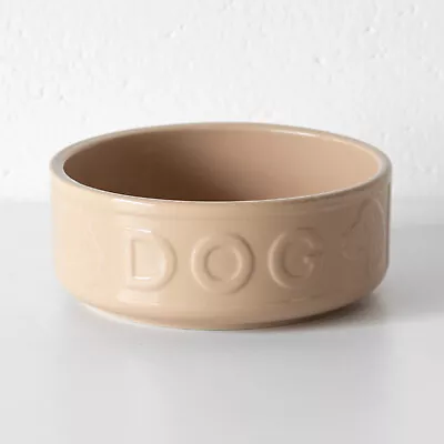 Large 18cm Ceramic Dog Bowl Strong 1kg Heavy Feeding Food Biscuit Water Pet Dish • £16