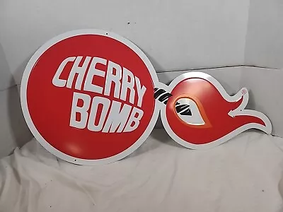 Cherry Bomb Metal Sign Muffler Exhaust Man Cave 2ft. • $30