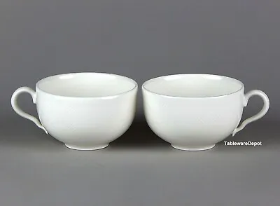 Villeroy & Boch LOOK Set/s Of 2 Cups MINT UNUSED Condition! White Herringbone • $18.95