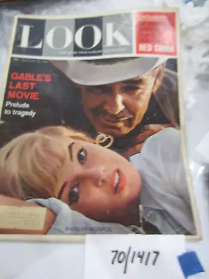 Look Magazine Gables Last Movie January 31 1961 Marilyn Monroe JFK Clark Gable.. • $21.95