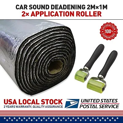 80 X40  Sound Deadener Heat Shield For Car Firewall Hood Floor Insulation Mat • $37.89