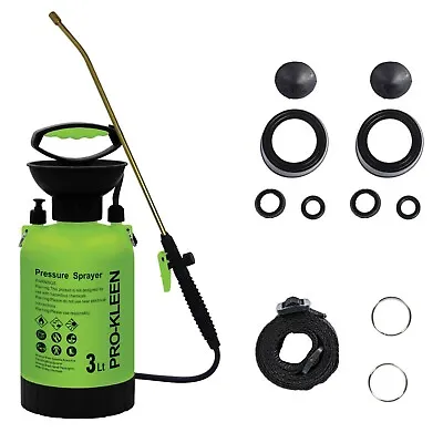 ProKleen Garden Pressure Sprayer Manual Hand Pump Bottle Water Weed Killer  3L • £19.99