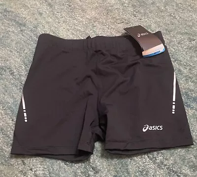 Asics Women’s MotionDry Running Tights Shorts Sz. M NEW 110427 BLACK • $0.99