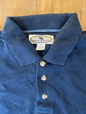 Moose Creek Men's Polo Shirt Navy Blue 100% Cotton Size XL FREE SHIPPING! • $10.99