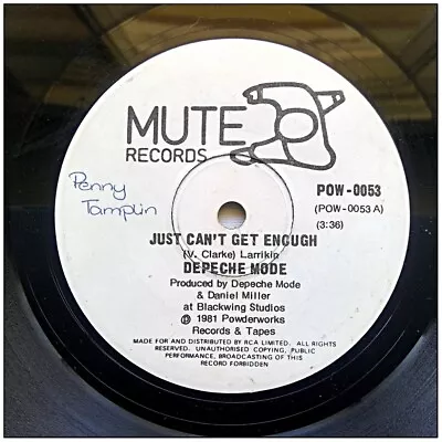 Depeche Mode Just Can't Get Enough Any Second Now 7  45 Record • $4.99