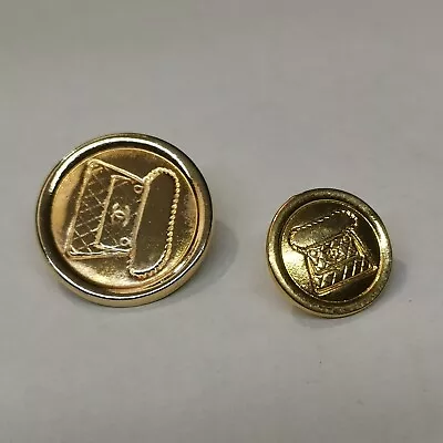 £1.99 • Buy CHANEL X2 Brass Buttons. 'Handbag' Design, 2cm & 1.4cm Diameter. Collectible.
