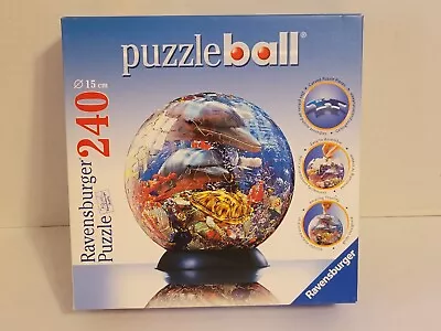 Ravensburger PuzzleBall 240 Pc Sphere Puzzle - Ocean World 2004 • $17