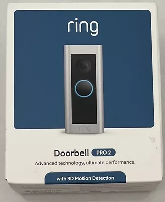 Ring Wired Doorbell Pro 2 Video 1536p HD 3D Motion Detection Night Vision • $150