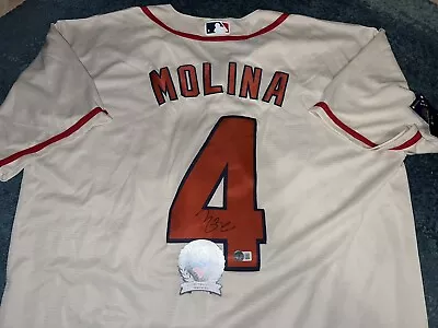 Yadier Molina Signed St Louis Cardinals Jersey All Star Superstar Beckett Auth • $699.99