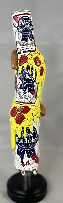 Pabst Blue Ribbon DELA DESO MELTING PIZZA ARTIST SERIES Hand Painted Tap Handle • $399.99