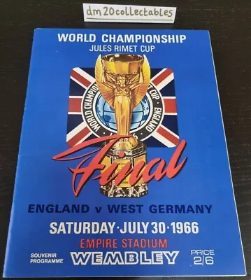 £200 • Buy 1966 Football World Cup Wembley England Vs Germany Original Official Programme