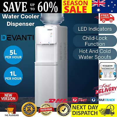 RETURNs Devanti Water Cooler Dispenser Stand Hot Cold Tap Bottle Filter Purifier • $116.11