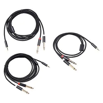 £8.70 • Buy Input Output Cable 3.5mm 1/8 TRS To Dual 6.35mm 1/4 TS 3.5mm Audio Cable