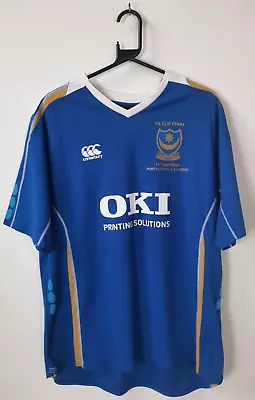 Portsmouth FC Large FA Cup Final Shirt Portsmouth V Cardiff May 2008 2XL • £33