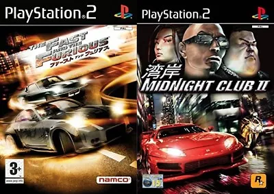 The Fast And The Furious Tokyo Drift & Midnight Club Ii 2 & 4x4 Evo   PS2 PAL • £29.99