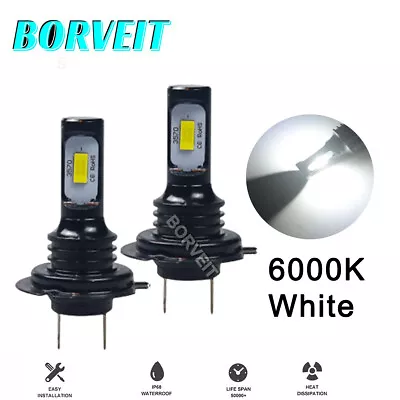 2x H7 LED Headlight Globes Low Beam Bulbs Kit For Ford Mondeo 2007-2014 • $27.49