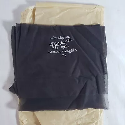 Marianne Sheer Nylon Stockings 10.5x31 No Seam Microfilm Vintage • $12.99