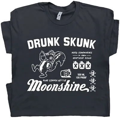 Moonshine T Shirt Vintage Kentucky Bluegrass Whisky Bourbon Alcohol Drinking Tee • $19.99