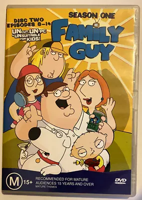FAMILY GUY Season 1: Disc 2 DVD Good Used Condition PAL Region 4  S3801 • $7