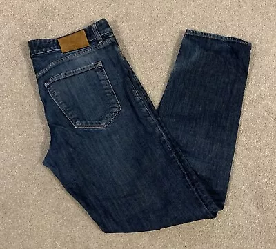 Mens HUGO BOSS Maine Jeans Blue 34W/30L Stretch - GOOD CONDITION • $24.85