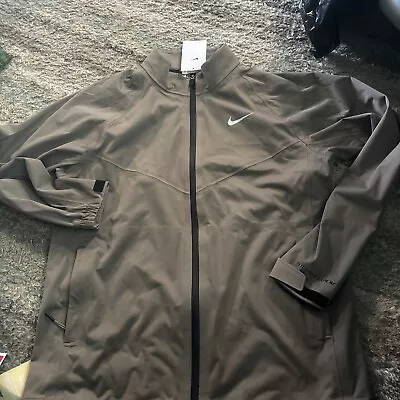 Nike Storm Golf Jacket S FIT ADV FZ Waterproof Olive Grey DN1955-040 Sz M $205 • $92