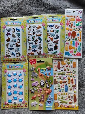1 Pk Cute Kawaii 3d Stickers Bnip Crabs Monkey Hedgehog Polar Bear Penguin L@@k  • £2.25