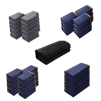 VEVOR Moving Blankets Packing Blankets 80x72 / 72x40 / 72x54 Inch Furniture Pads • £44.62