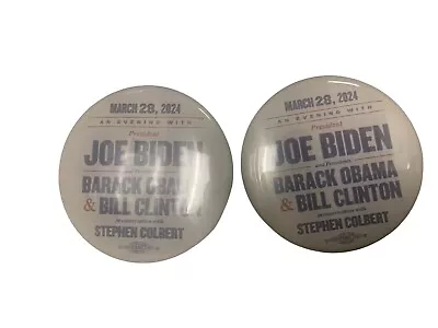 Joe Biden Bill Clinton Barack Obama Radio City Music Hall Official Button Qty 2 • $30