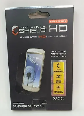 ZAGG Invisible Shield HD Screen Protector For Samsung Galaxy S3 Military Grade • $7.99