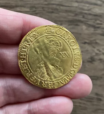 £1750 • Buy Charles I (1625-1649). Gold Unite. Plugged Piercing. Rare.
