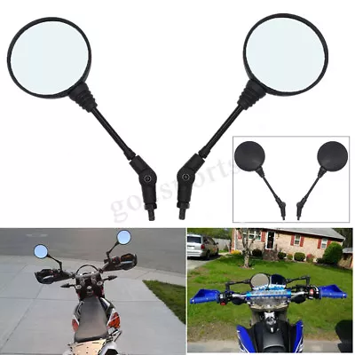 2Pcs Motorcycle Folding Mirror Rearview Side Mirrors For Honda/Suzuki Universal  • $24.82