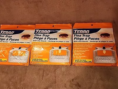 Lot Of 3: Terro Flea Trap Refills Flea Control 3 Refills Each Pack (T231) • $17.95