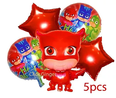 PJ Masks Owlette 5pc Foil Helium Balloons Party Decoration • $9.95