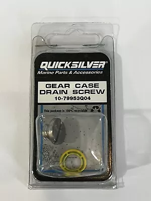 OEM MerCruiser Outdrive Gear Case Lube Oil Drain Plug Screw & Gasket 10-79953Q04 • $3.99