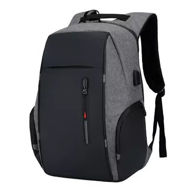 Men Women Laptop Backpack Waterproof Large Rucksack Travel School Shoulder Bag • £12.49
