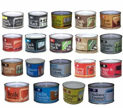 Paint Varnish Coating Tin Exterior Interior Decoration Wall Tiles Wood 180ml NEW • £7.99