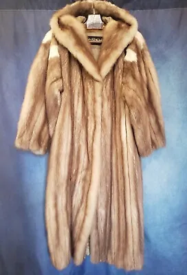 GIVENCHY Stone Marten FUR Coat Double Breaste Saks Fifth Avenues HAUTE FOURRURES • $1710