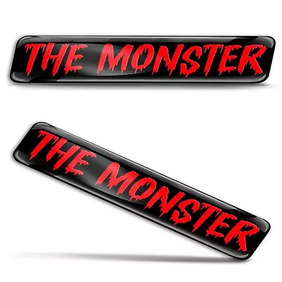 3D Stickers Monster  Red Badge Logo Tuning Car Auto PC Motorcycle Window Tablet • $9.99