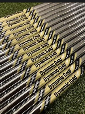 NEW True Temper Dynamic Gold 120 Tour Issue Iron Shaft Set - .355 Taper Tip • $315