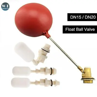 £19.27 • Buy High Pressure Plastic Brass Float Ball Cock Valve Float DN15 1/2'' DN20 3/4''